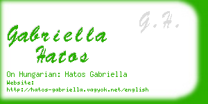 gabriella hatos business card